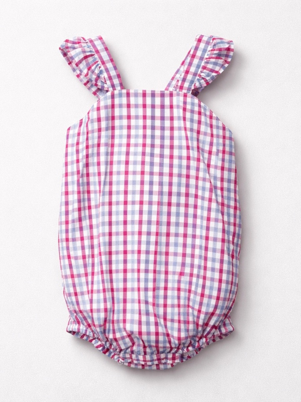 Southern Sunshine Kids red white blue plaid Charlie Bubble romper size 3T